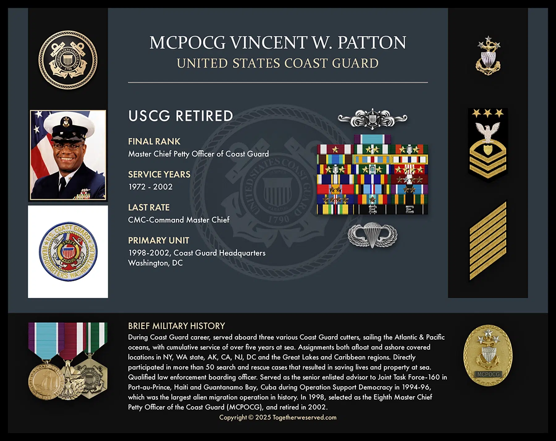 MCPOCG Vince Patton Formal Plaque 1