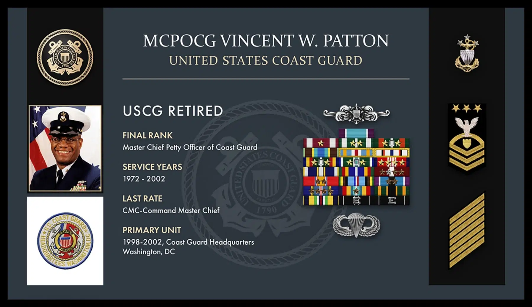 MCPOCG Vince Patton Formal Plaque