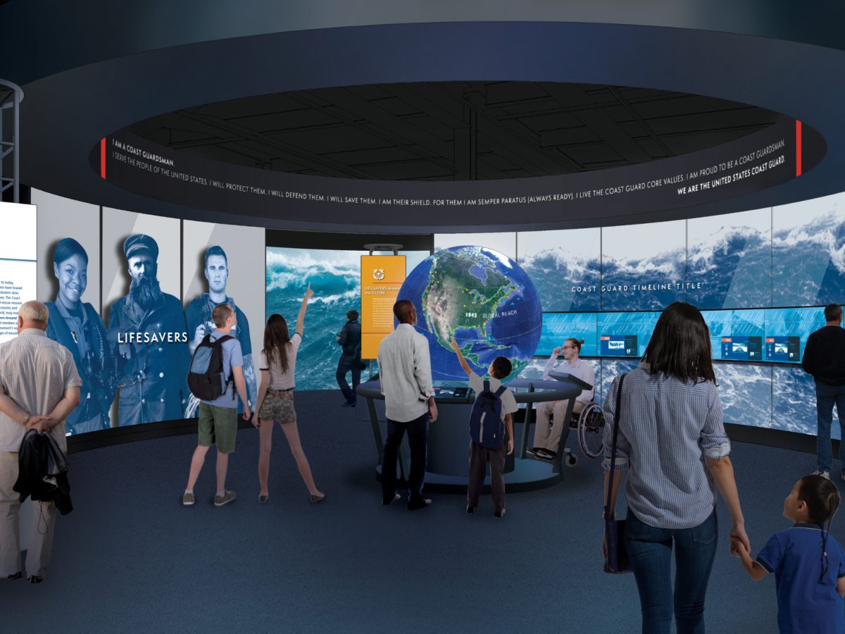 cropped Galleries and exhibits for Meet the Coast Guard Gallery at new National Coast Guard Museum