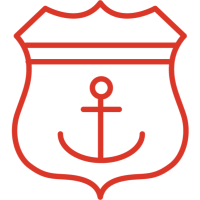 icon shield with anchor