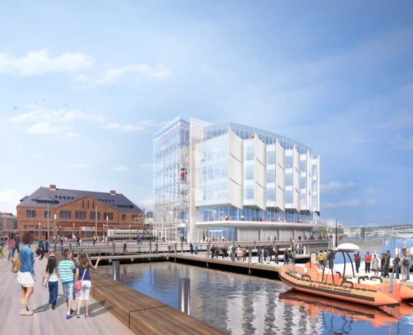 member benefits rending of new coast guard museum building 2026